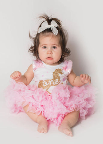 Pope Pink Ruffle Dress – Baby and Me