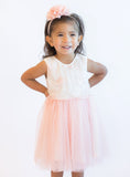 Popatu Baby Girls Shimmery Overlay Tulle Dress - Popatu