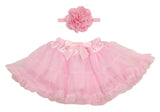 Baby Girl Ruffle Skirt With Headband Set - Popatu