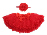 Baby Girl Ruffle Skirt With Headband Set - Popatu