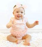 Popatu Baby Tutu Bodysuit Peach Flower - Popatu