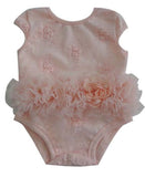 Popatu Baby Tutu Bodysuit Peach Flower - Popatu