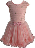 Popatu Baby Girl's Peach Petti Dress (12M & 18M only)