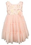 Butterfly Light Peach Baby Dress - Popatu pageant and easter petti dress
