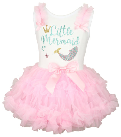 Popatu Baby Girls Mermaid Tail Ruffle Dress - Popatu