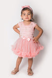 Popatu Baby Girl's Peach Petti Dress (12M & 18M only)
