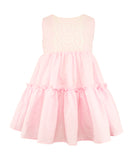 Popatu Baby Girl's Pink Gingham Check Dress