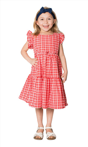 popatu red dress Popatu Ruffle Tutu Dress Red Shimmer Toddler Size 24 months