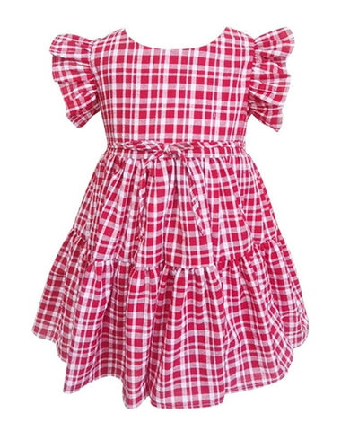 popatu red dress Baby Girl's & Little Girl's Red Check Dress
