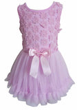 Popatu Baby Girls & Little Girls Pink Soutache Flowers Tutu Dress