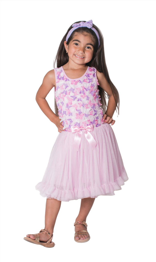 Little Girl's Butterflies Tutu Dress