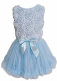 Popatu Little Girls Blue Soutache Tutu Dress