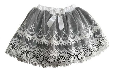 Little Girls Lace Overlay Skirt
