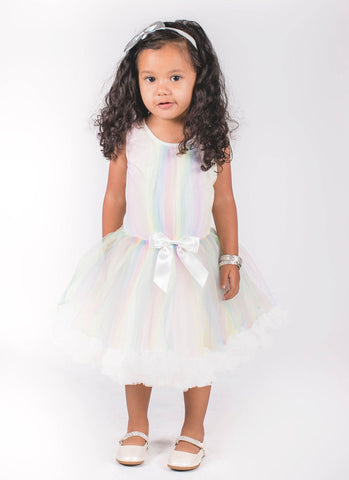 Girl's Rainbow Petti Dress