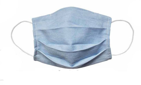 Blue Denim Fabric Face Mask (Adult/Child sizes) - Popatu pageant and easter petti dress