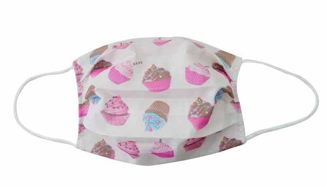 Cupcake Fabric Face Mask (Adult & Child) - Popatu pageant and easter petti dress
