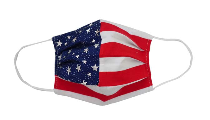 USA Flag Fabric Face Mask-(Adult/Child) - Popatu pageant and easter petti dress