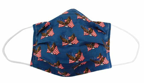 USA FLAG Fabric Face Mask (Adult/Child) - Popatu pageant and easter petti dress