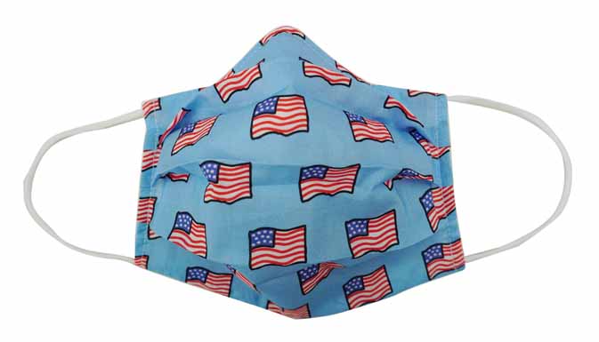 USA flag Fabric Face Mask (Adult/Child) - Popatu pageant and easter petti dress