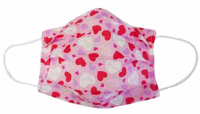 Valentine Heart Fabric Face Mask (Adult/Child)