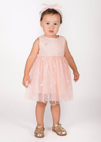Popatu Baby Girls & Little Girls Peach Tulle Dress