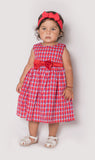 Popatu Little Girl's Sleeveless Plaid Dress