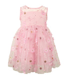 Popatu Baby Girl's Pink Elegant Tulle Dress