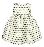 Popatu Baby Girl's White Elegant Dress