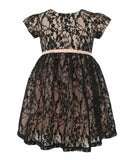 Popatu Baby Girl's & Little Girl's Black Lace Dress