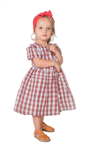 Popatu Baby Girls & Little Girl's Red Check Dress