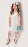 Popatu Baby Girl's & Little Girl's 3D Flower Overlay Tulle Dress