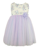 Popatu Baby Girls Lavender and Blue Tulle Dress