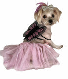Pawpatu Pink Butterfly Pet Costume; Tutu/Wing Set