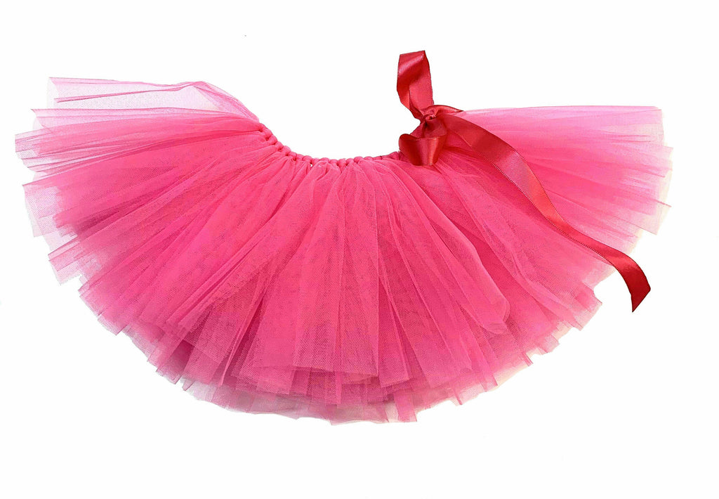 Pawpatu Handcrafted Hot Pink Tulle Tutu with Adjustable Ribbon for Pet–  Popatu