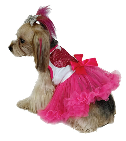 hot pink dog dress Hot Likes Layered Lace Princess Dog Dress Dog Clothes